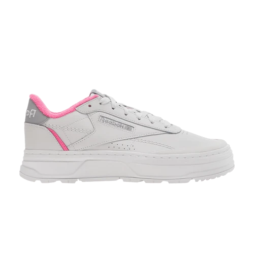 Reebok Club C Double Geo 'Cold Grey Atomic Pink' (Women's)