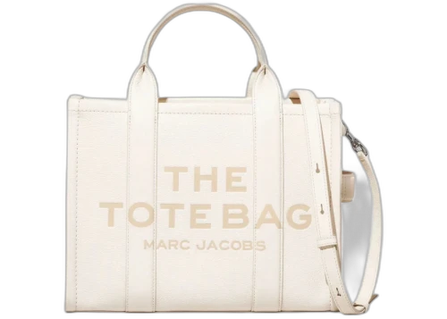 Marc Jacobs The Leather Medium Tote Cotton/Sil