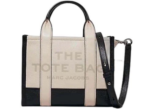 Marc Jacobs The Colorblock Small Tote Bag Black/Natural