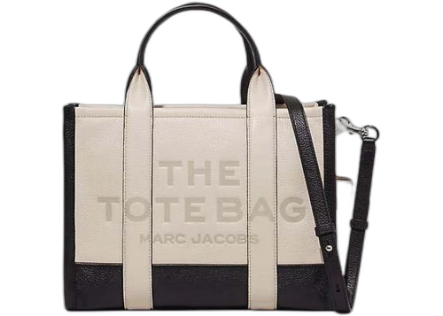 Marc Jacobs The Colorblock Medium Tote Bag Black/Natural