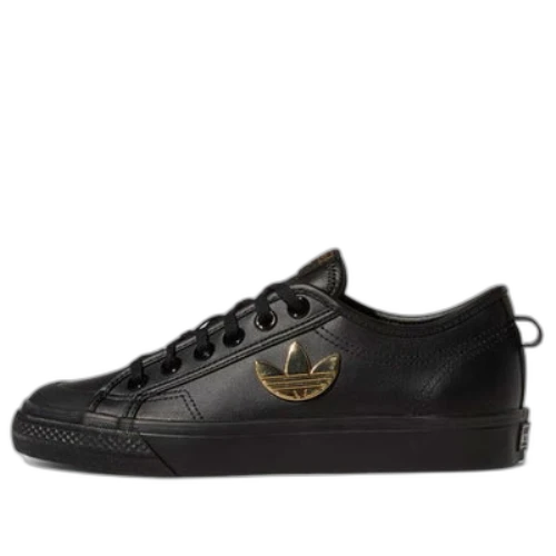 adidas Nizza Trefoil 'Carbon Black Gold' (Women's)