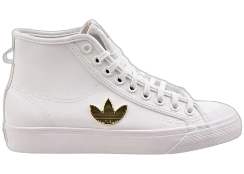 adidas Nizza Trefoil Hi Cloud White Gold Metallic (Women's)