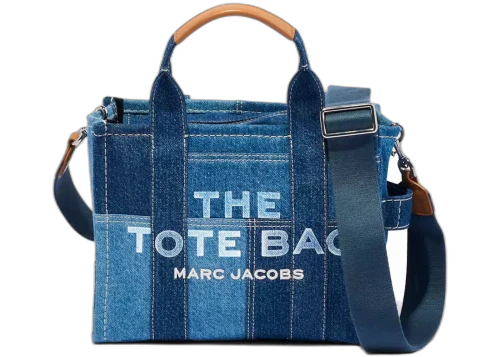 Marc Jacobs The Denim Tote Bag Small Blue Denim
