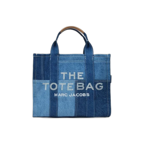 Marc Jacobs The Medium Tote Patchwork Denim Bag Blue Denim