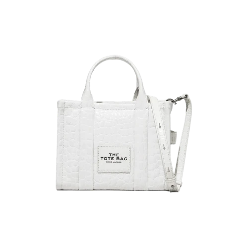 Marc Jacobs Croc Emb Small Tote Bag Ivory
