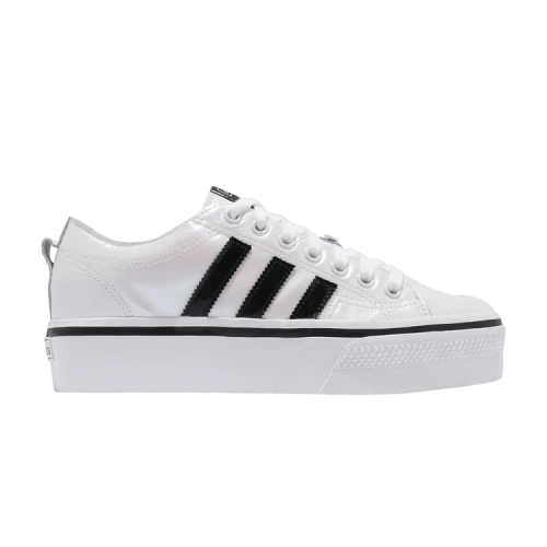 adidas Nizza Platform Hi White Black (Women's)