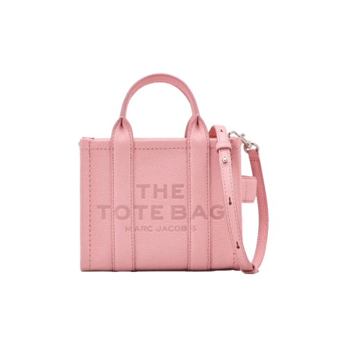Marc Jacobs The Crossbody Mini Tote Leather Ribbon Pink