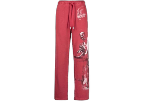 OFF-WHITE BW S.Matthew Sweatpants Rio Red