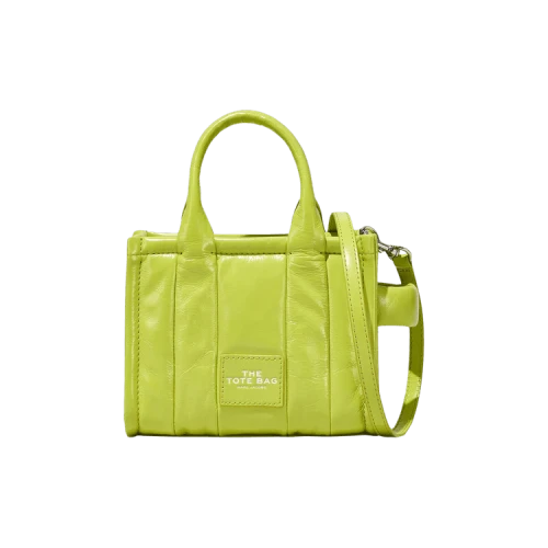 Marc Jacobs Shiny Crinkle Leather Crossbody Tote Bag Acidime
