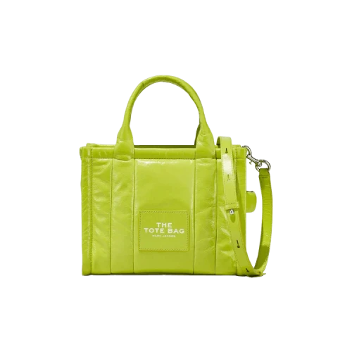 Marc Jacobs Shiny Crinkle Leather Small Tote Bag Acidime
