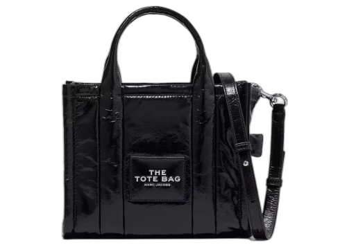 Marc Jacobs The Shiny Crinkle Small Tote Black