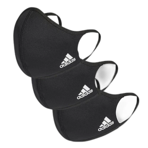 adidas Face Covers (3 Pack) Black/White