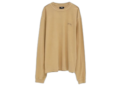 Stussy Lazy LS Tee Amber Gold
