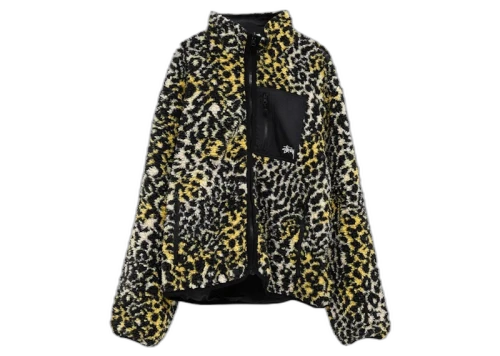 Stussy Sherpa Reversible Jacket Yellow