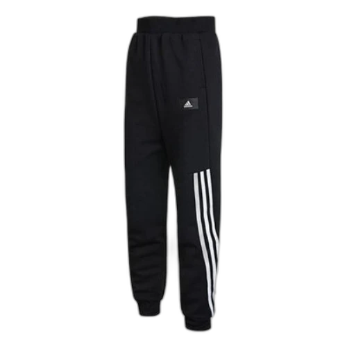 (GS) adidas Future Icons 3-Stripes Tapered-Leg Pants 'Black White'