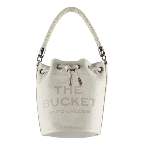 Marc Jacobs The Leather Bucket Bag Cotton/Silver