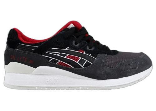 ASICS Gel-Lyte III Dark Grey Black Red White