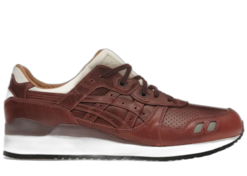 ASICS Gel-Lyte III Packer Shoes x J. Crew Oxblood Leather