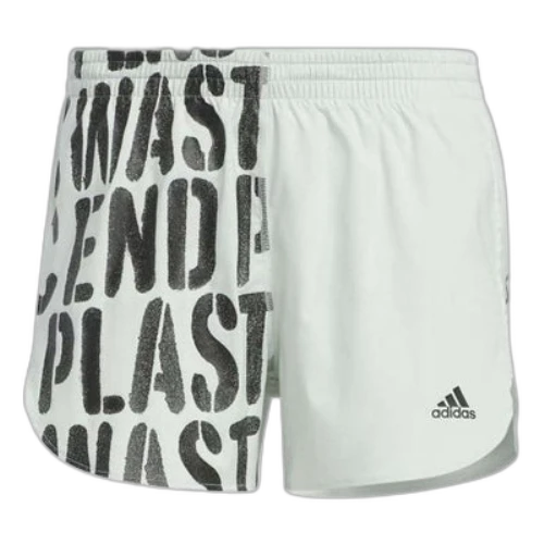 adidas Run Fast Running Shorts With Inner Briefs 'Green Black' (Women's)