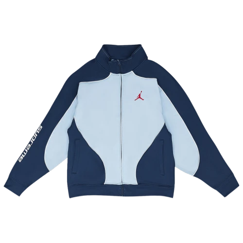 Supreme x Air Jordan Logo Jacket 'Blue'