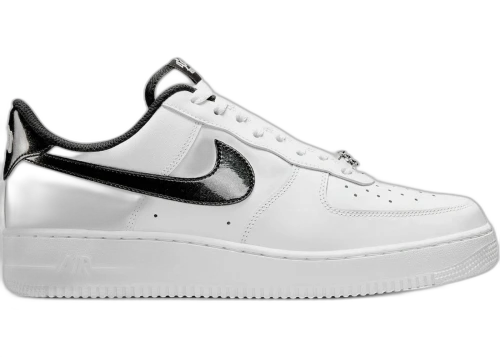 Nike Air Force 1 Low '07 LV8 White Black Glitter Swoosh