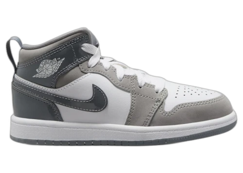 Jordan 1 Mid SE White Medium Grey Cool Grey (PS)