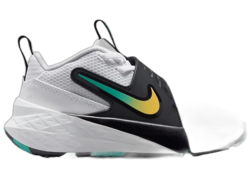 Nike Team Hustle D 12 White Black Emerald Topaz Gold (PS)