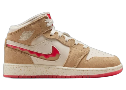 Jordan 1 Mid SE Peanut Butter & Jelly (GS)