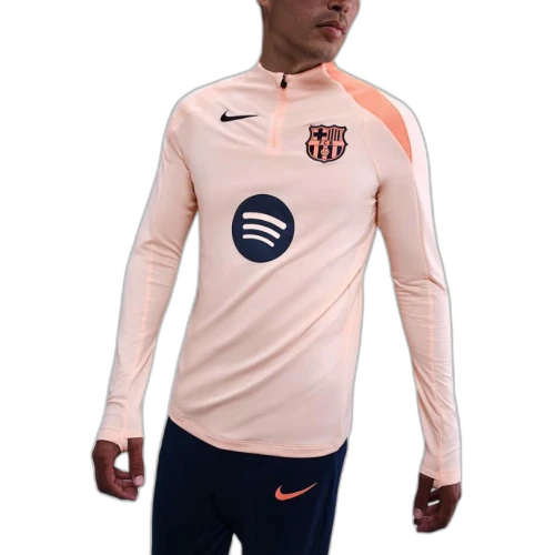 Nike FC Barcelona Strike Third Total 90 Knit Drill Top Crimson Tint/Bright Mango/Midnight Navy
