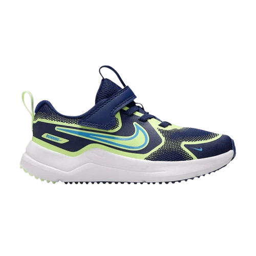 Nike Cosmic Runner Blue Void Barely Volt University Blue (PS)