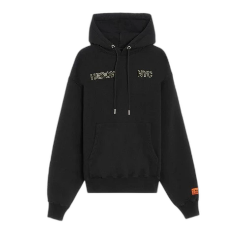 Heron Preston Graphic Print Logo Hoodie 'Black'