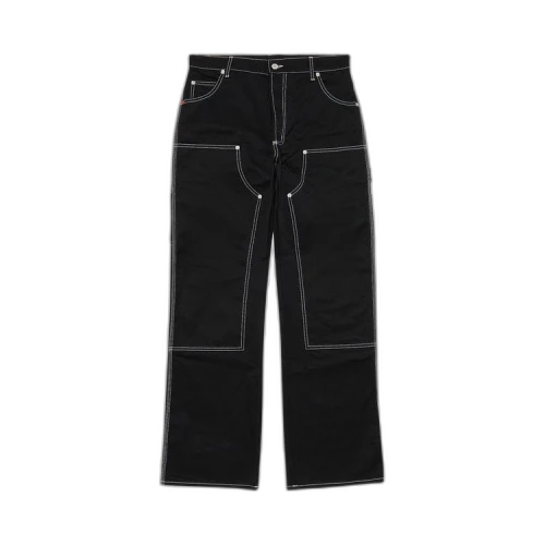 Heron Preston White Stich Canvas Carpenter Pant 'Black'