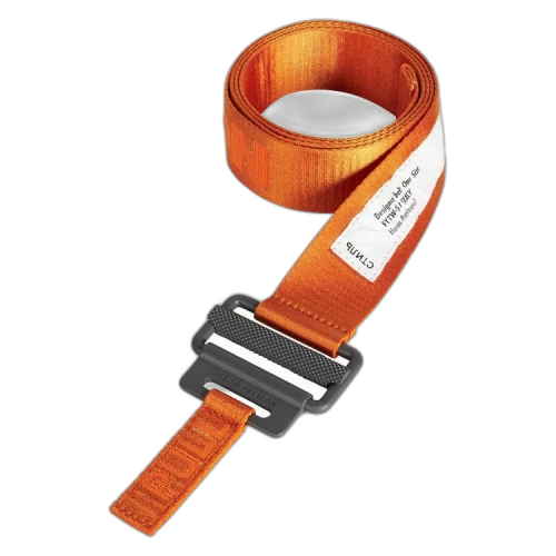 Heron Preston Tape Logo Belt Orange Grey