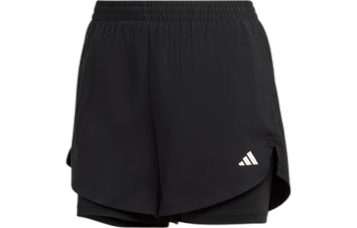 adidas AEROREADY Made for Training Minimal Two-in-One Shorts 'Black' (Women's)