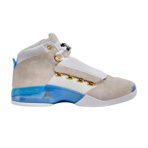 OVO x Air Jordan 17 Retro 'White Valor Blue' Sample