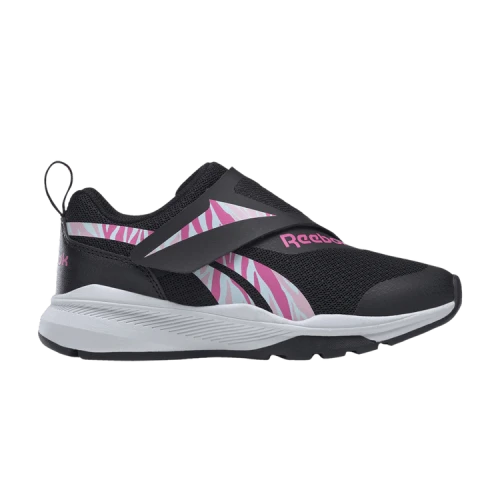 Reebok Equal Fit Little Kid 'Black Atomic Pink Zebra'