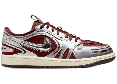 Jordan 1 Low Method of Make V3 Dark Team Red Metallic Silver (Women's)