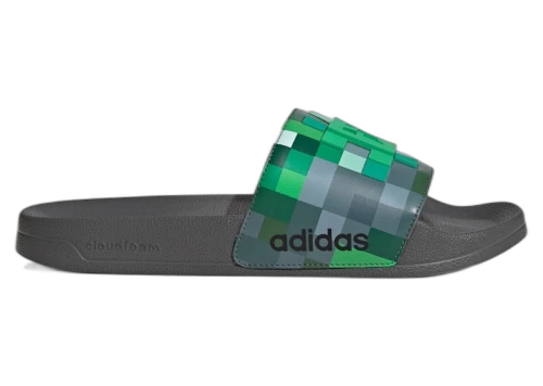 adidas Adilette Shower Slides Minecraft Creeper