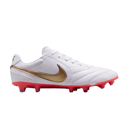 Nike Tiempo Ligera Pro FG Low 'White Bright Crimson Blur'