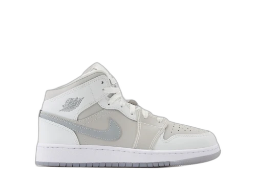 Jordan 1 Mid SE Summit White Metallic Silver (GS)