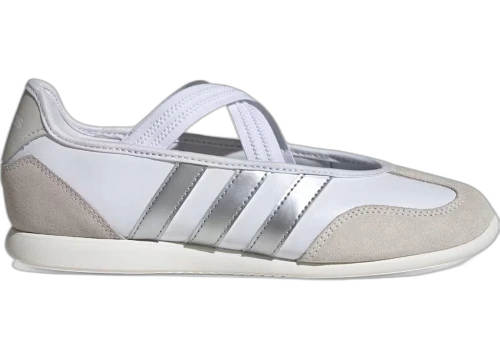 adidas Barreda Mary Jane White Silver Metallic (Women's)