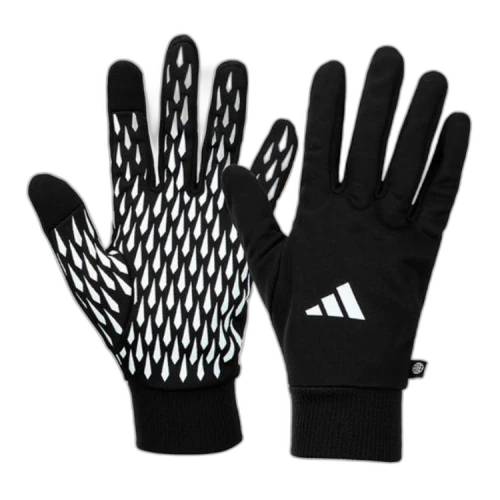 Adidas Original Design Knitted Fabric, Nylon, Polyester, Bone Fiber, Wool Sports Gloves Unisex Black