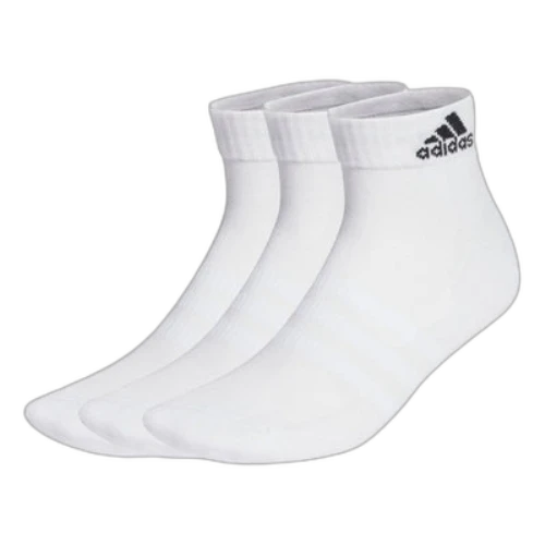 adidas Cushioned Sportswear Ankle Socks 3 Pairs 'White'