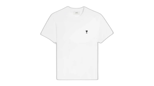 Ami Paris Cotton Ami De Coeur T-shirt White
