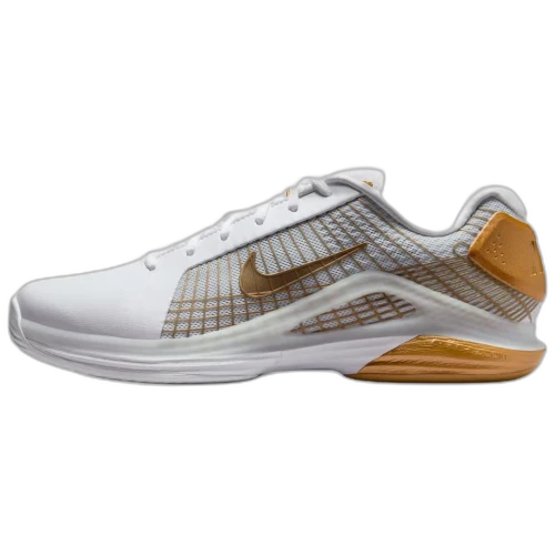 Nike Court Air Zoom Vapor 12 Hypersmash HC White Pure Platinum Metallic Gold