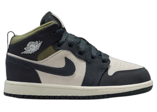 Jordan 1 Mid SE Off Noir Medium Olive (PS)