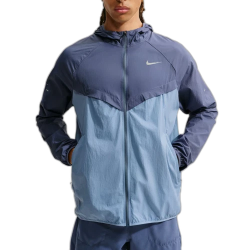 Nike Running Jackets Men's Diffused Blue/Work Blue Hooded Non Detachable Moderate Other