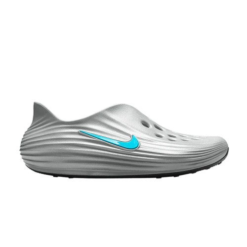 Nike ReactX Rejuven8 Sandals 'Metallic Silver Black'