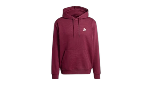 adidas Essential Loose Fleece Hoodie Maroon