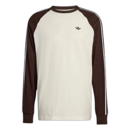adidas Britcore Cali Long Sleeve T-Shirt 'Off White Aurora Coffee'